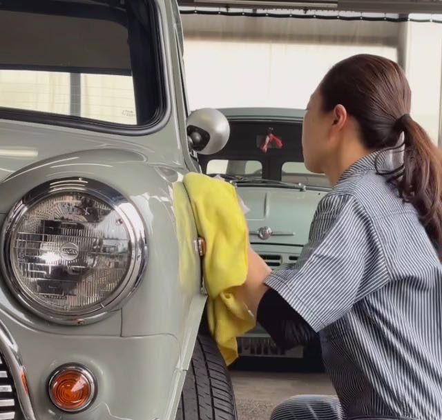 洗車の拭き取りタオル♪