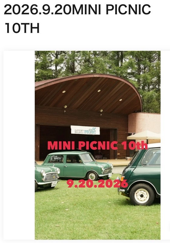 MINI PICNIC 10th.